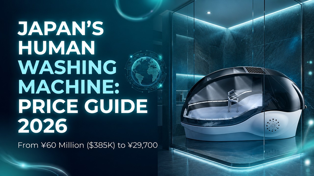 human washing machine price｜Japan's Human Washing Machine price guide 2026 — from ¥60 million to ¥29,700