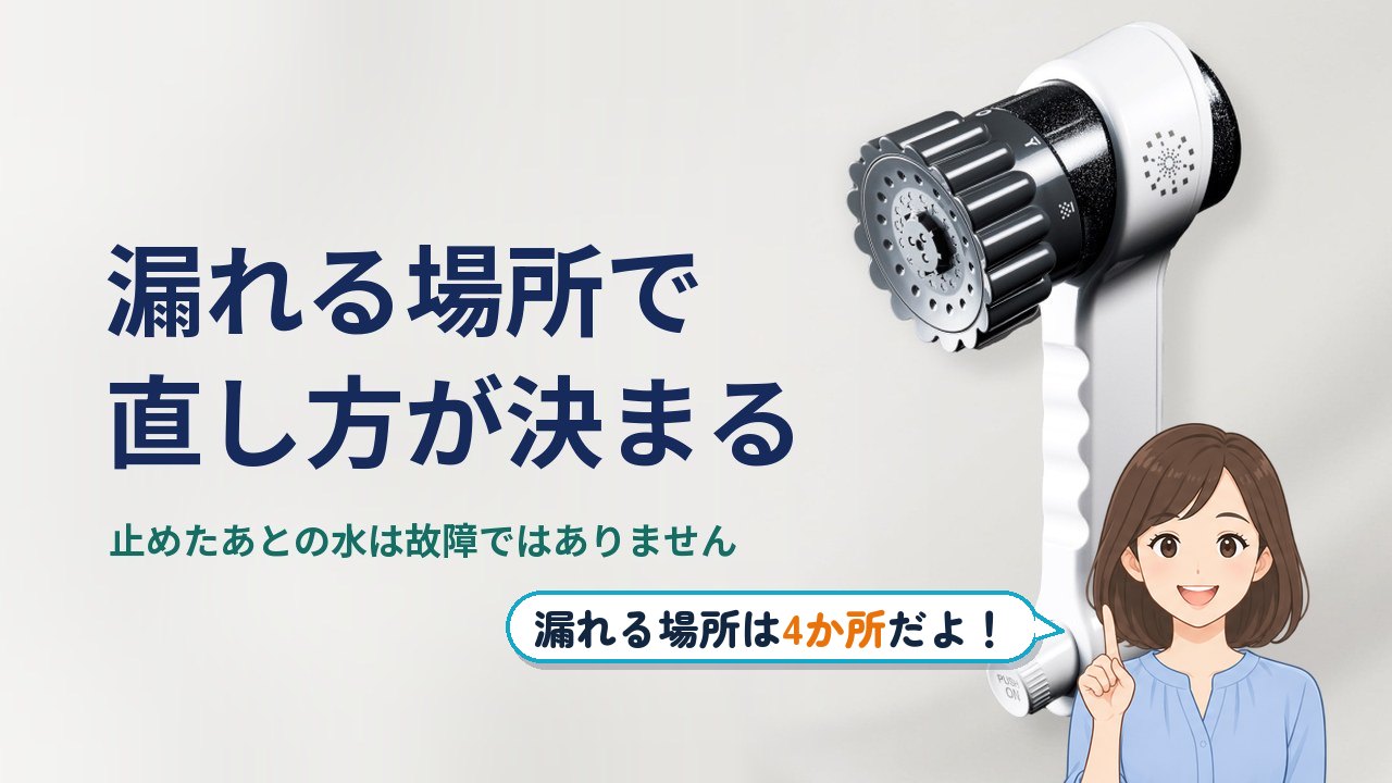 ミラブル zero 水漏れ｜漏れる場所で直し方が決まる。止めたあとの水は故障ではない（ミラブルzeroの写真）