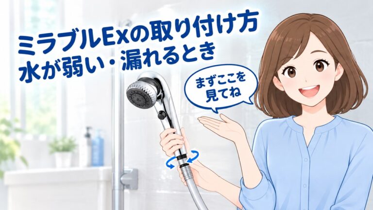 ミラブルExの取り付けとトラブル