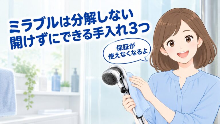 ミラブルの手入れ（分解しない）