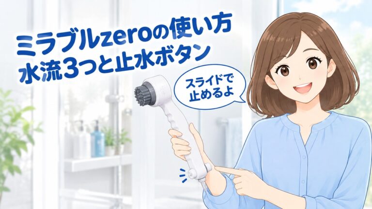 ミラブルzeroの使い方
