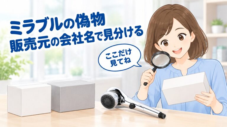 ミラブルの偽物の見分け方