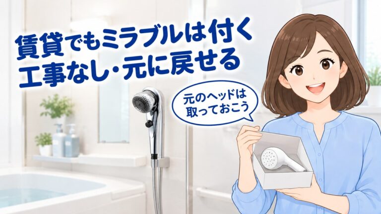 ミラブルを賃貸で付ける