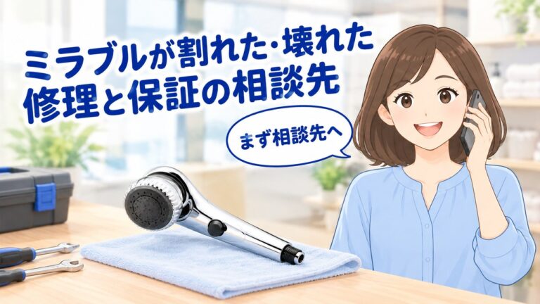 ミラブルが割れた・壊れたときの修理